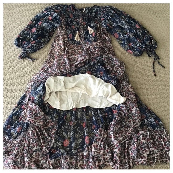 Free People Estelle Chiffon Floral Maxi Dress. NWT - Picture 8 of 8